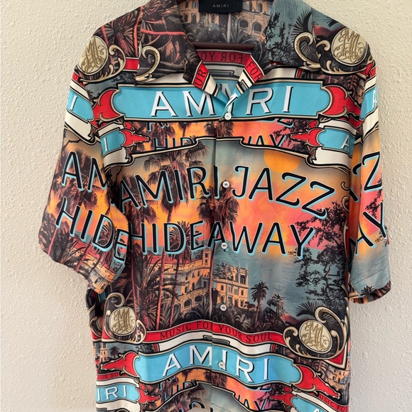 AMIRI Multicolor Graphic Button Down Shirt - Picture 1 of 9